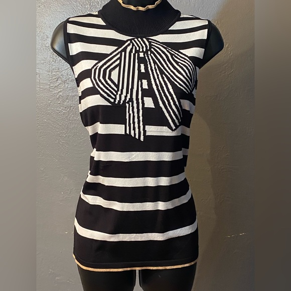 International Concepts Mock Turtle Neck Sleeveless Sweater Top - Picture 1 of 16